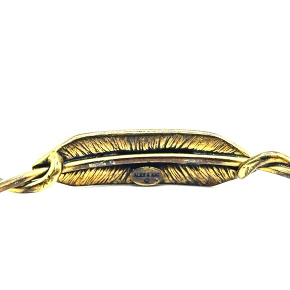 ALEX AND ANI Adjustable Copper Atlantaean Bracelet in Rafaelian Gold - Picture 3 of 4